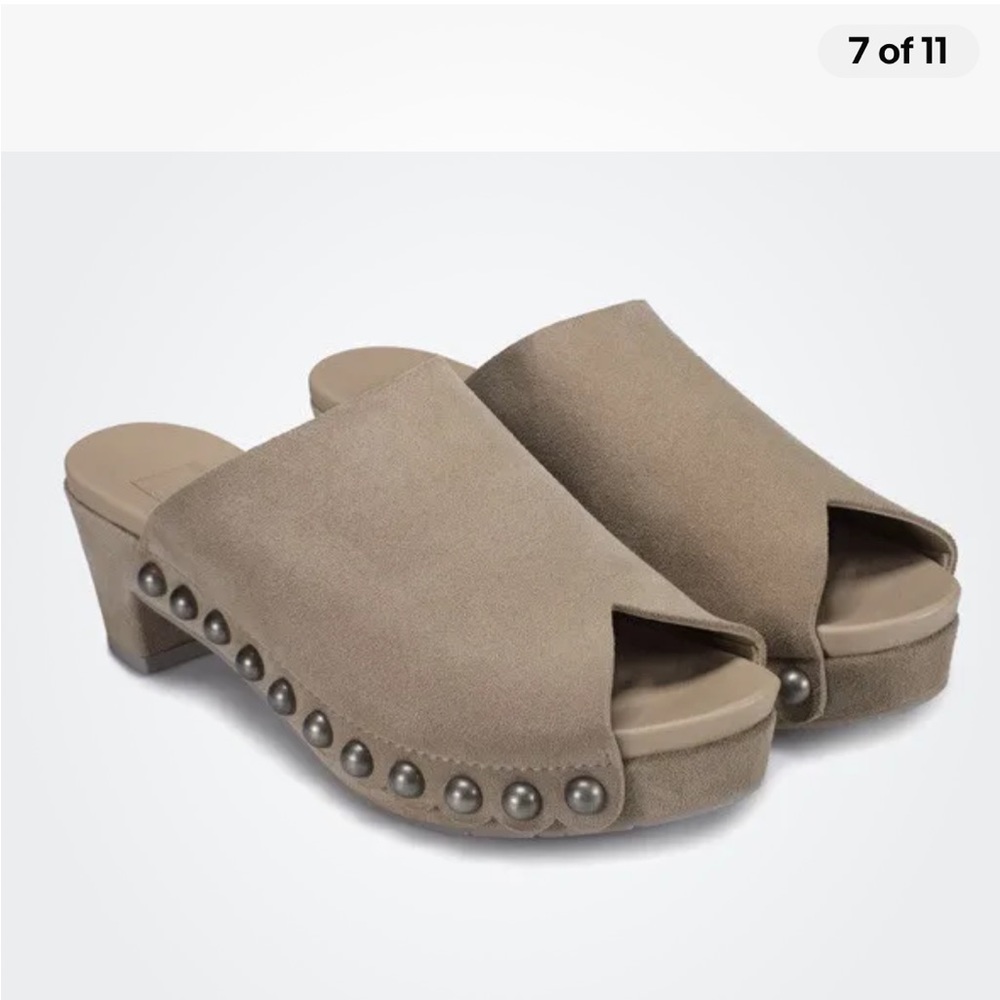 Pedro Garcia Nain Clog Peep Toe Clog in Desert Castoro Size 38.5